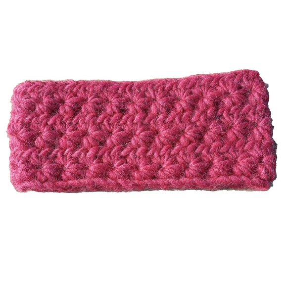 Girls's Handmade Headband Circlet Bandeau Knit Twisted Meadows Red Chunky USA - Picture 1 of 4